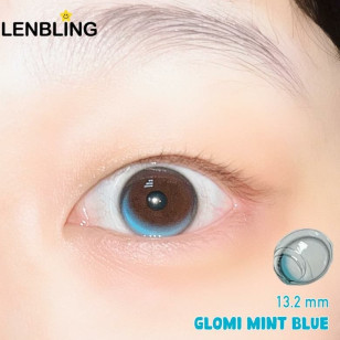 【散光】Lenbling Eye Only 1 Month Glomi Mint Blue 每月抛棄散光彩妝隱形眼鏡